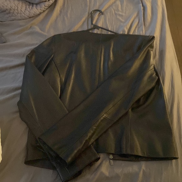 Vince lamb skin leather coat - Picture 3 of 3